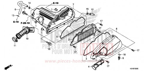 FILTRE A AIR NSS300AD de 2013
